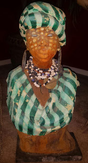 Bust Ceramic Unique Ceramic Sculpture 2008 24 in Sculpture - Woodrow Nash Bust Ceramic Unique Ceramic Sculpture 2008 24 in Sculpture - Woodrow Nash