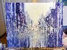 Cityscape Impression 2020 16x20 Original Painting by Linda Woolven - 1