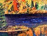 Autumn Lake 2019 16x20 Original Painting by Linda Woolven - 2