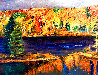 Autumn Lake 2019 16x20 Original Painting by Linda Woolven - 0