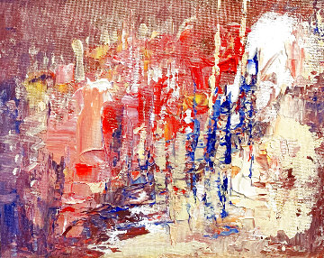 Abstract No. 32 2020 8x10 Original Painting - Linda Woolven Abstract No. 32 2020 8x10 Original Painting - Linda Woolven