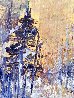 Golden Winter Forest 2020 8x10 Original Painting by Linda Woolven - 4