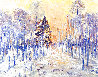 Golden Winter Forest 2020 8x10 Original Painting by Linda Woolven - 1