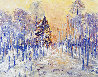 Golden Winter Forest 2020 8x10 Original Painting by Linda Woolven - 0