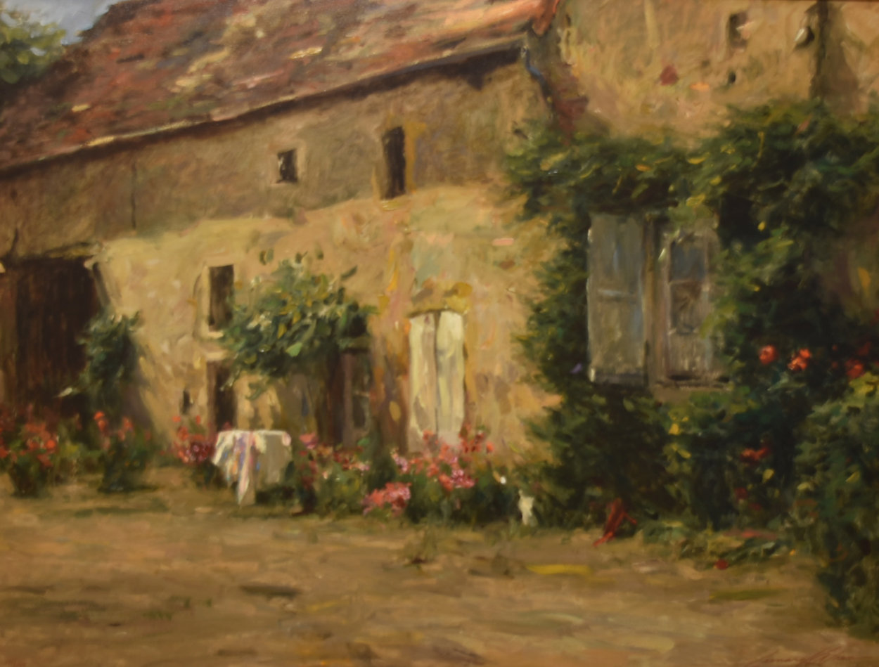 House in Burgundy 1999 Limited Edition Print by Leonard Wren House in Burgundy 1999 Limited Edition Print by Leonard Wren