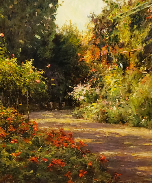 A Garden in Normandy 1999 - France Limited Edition Print by Leonard Wren