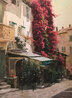 St. Tropez 2002 - Framed Embellished Giclee on Canvas - Huge - France Limited Edition Print by Leonard Wren - 1