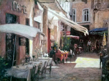 Cafe De Provence 2000 Limited Edition Print - Leonard Wren Cafe De Provence 2000 Limited Edition Print - Leonard Wren