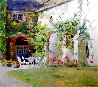 French Courtyard AE - France Limited Edition Print by Leonard Wren - 0