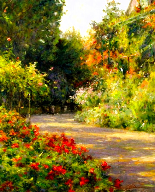 Garden in Normandy 1999 - France Limited Edition Print by Leonard Wren