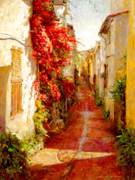 Street in Antibes AE 2000 - Huge - France Limited Edition Print by Leonard Wren