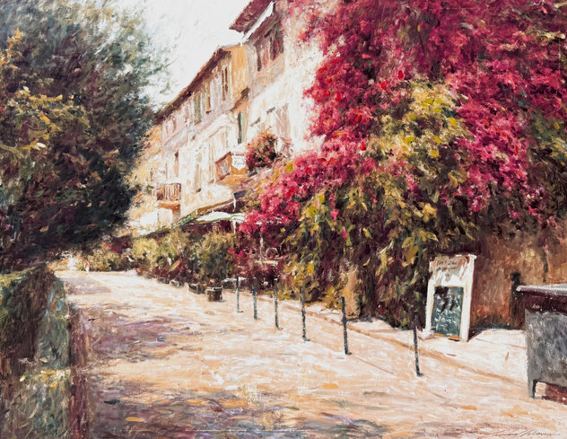 Provence Bougainvilla 2006 36x30 by Leonard Wren - For Sale on Art
