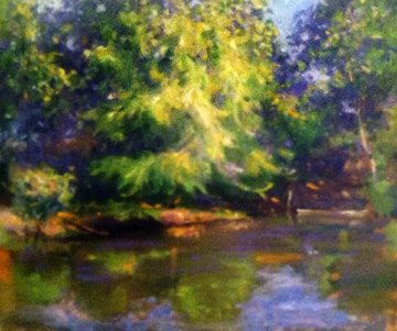 Untitled Landscape 24x28 Original Painting - Leonard Wren Untitled Landscape 24x28 Original Painting - Leonard Wren