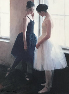 Two Ballerinas 1997 Limited Edition Print - Wu Jian Two Ballerinas 1997 Limited Edition Print - Wu Jian