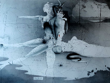 Bacchus and Ariadne 1978 Limited Edition Print - Paul Wunderlich Bacchus and Ariadne 1978 Limited Edition Print - Paul Wunderlich