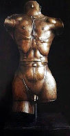 Nude Male And Female Torso: Set of 2 Bronze Sculptures 1984 Patinated Bronze 17 In  Sculpture by Paul Wunderlich - 1
