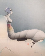 Karin Im Schneckenkleid 1980 Limited Edition Print by Paul Wunderlich - 0 Karin Im Schneckenkleid 1980 Limited Edition Print by Paul Wunderlich - 0