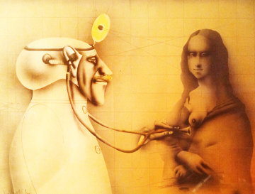 Mona Lisa 1974 No. 1 Limited Edition Print - Paul Wunderlich Mona Lisa 1974 No. 1 Limited Edition Print - Paul Wunderlich