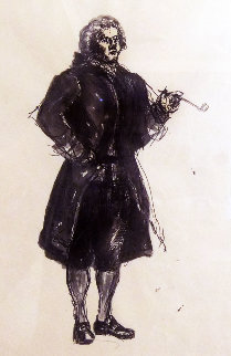 Colonial Figure With Pipe HS Drawing 15x20 Drawing - Andrew Wyeth Colonial Figure With Pipe HS Drawing 15x20 Drawing - Andrew Wyeth