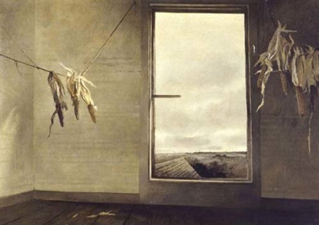 Seed Corn 1948 20x24 Hand Signed Limited Edition Print by Andrew Wyeth