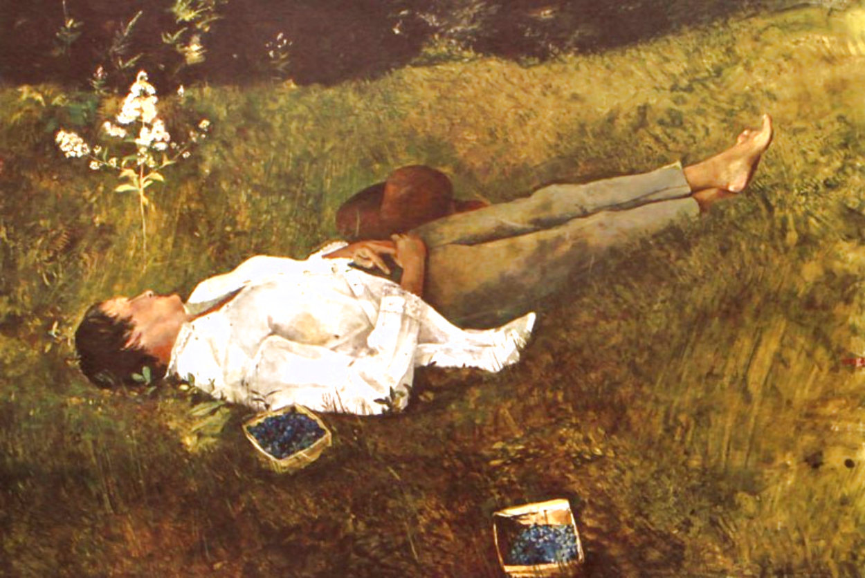 Berry Picker 1962 HS Limited Edition Print by Andrew Wyeth Berry Picker 1962 HS Limited Edition Print by Andrew Wyeth