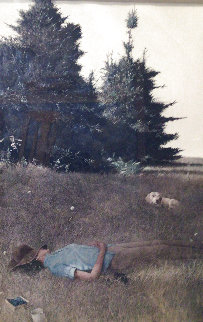 Distant Thunder 1980 HS Limited Edition Print - Andrew Wyeth Distant Thunder 1980 HS Limited Edition Print - Andrew Wyeth