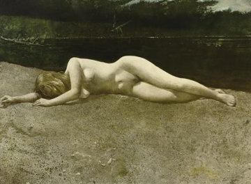 Black Water 1978 HS Limited Edition Print - Andrew Wyeth Black Water 1978 HS Limited Edition Print - Andrew Wyeth