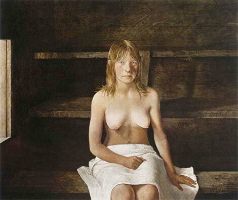 Sauna 1979 HS Limited Edition Print - Andrew Wyeth