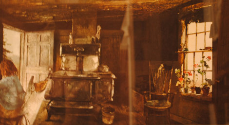 Woodstove HS Limited Edition Print - Andrew Wyeth