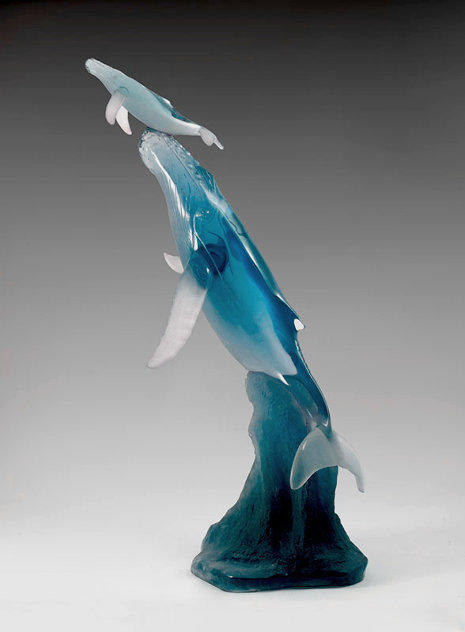 First Breath Acrylic Sculpture 1992 35 in Sculpture by Robert Wyland