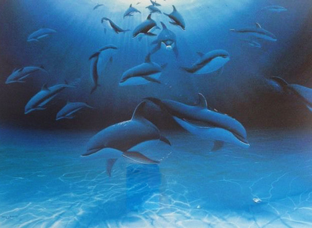 Embraced by the Sea 1996 by Robert Wyland - For Sale on Art Brokerage