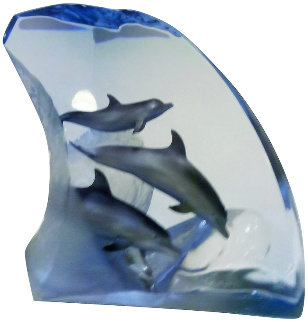 Dolphin Tribe 1999 13 in Sculpture - Robert Wyland Dolphin Tribe 1999 13 in Sculpture - Robert Wyland