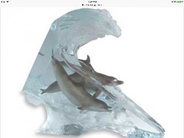 Surf Riders Acrylic Sculpture 2005 Sculpture - Robert Wyland Surf Riders Acrylic Sculpture 2005 Sculpture - Robert Wyland
