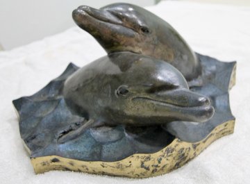 Untitled Bronze Sculpture 1991 20 in  Sculpture - Robert Wyland