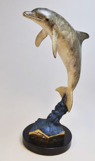 Dolphin Encounter Bronze Sculpture 1993 29 in Sculpture - Robert Wyland Dolphin Encounter Bronze Sculpture 1993 29 in Sculpture - Robert Wyland