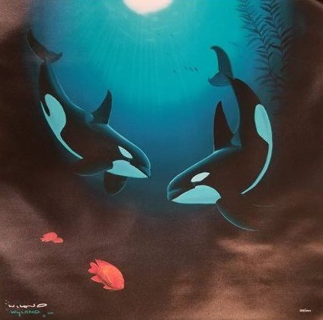 In the Company of Orcas 2000 Limited Edition Print by Robert Wyland