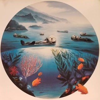 Sea Otters 1991 Limited Edition Print - Robert Wyland Sea Otters 1991 Limited Edition Print - Robert Wyland