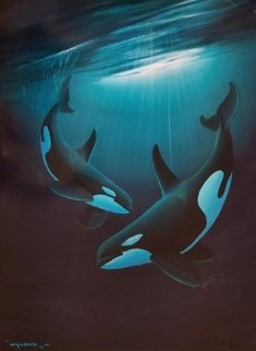 Ancient Orca Dance 2011 Limited Edition Print - Robert Wyland Ancient Orca Dance 2011 Limited Edition Print - Robert Wyland
