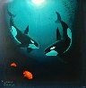 In the Company of  Orcas 2000 Limited Edition Print by Robert Wyland - 0