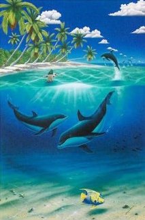 Dreaming of Paradise Colaboration With Dan Mackin 2000 Collaboration  Limited Edition Print - Robert Wyland
