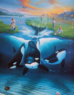 Keikos Dream 1996 Limited Edition Print - Robert Wyland Keikos Dream 1996 Limited Edition Print - Robert Wyland