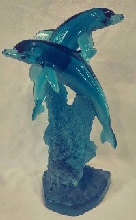 Oceans Friends Acrylic Sculpture 1995 14 in Sculpture - Robert Wyland Oceans Friends Acrylic Sculpture 1995 14 in Sculpture - Robert Wyland