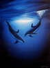 Blue Sea Vision 2000 Original Painting by Robert Wyland - 0