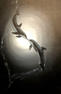Untitled Painting 2006 48x36 Super Huge Original Painting - Robert Wyland Untitled Painting 2006 48x36 Super Huge Original Painting - Robert Wyland