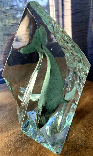 Deep Sounding Lucite Sculpture AP 1998 10 in Sculpture - Robert Wyland Deep Sounding Lucite Sculpture AP 1998 10 in Sculpture - Robert Wyland
