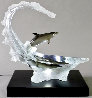 Ocean Wave Acrylic Sculpture 18 in Sculpture by Robert Wyland - 0