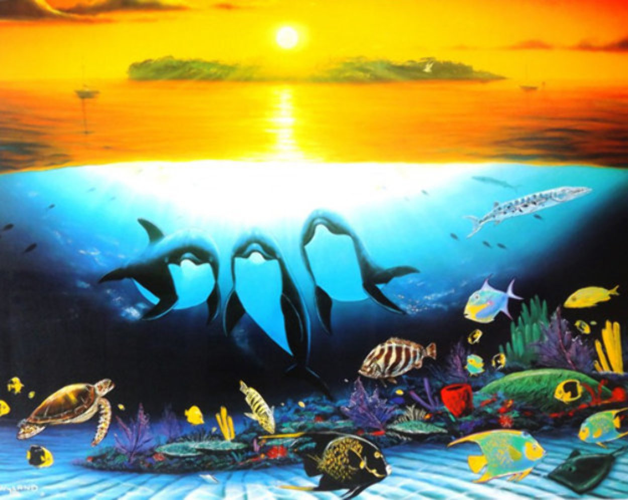 Sunset Celebration 1997 Limited Edition Print by Robert Wyland Sunset Celebration 1997 Limited Edition Print by Robert Wyland
