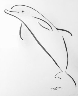 Dolphin Up 1990 29x25 Limited Edition Print - Robert Wyland Dolphin Up 1990 29x25 Limited Edition Print - Robert Wyland