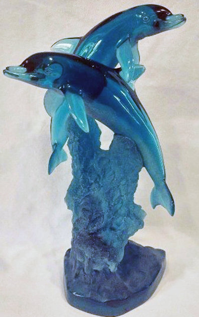 Ocean Friend Acrylic Sculpture AP 1995 14 in Sculpture by Robert Wyland