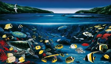 Hanauma Bay 1999 Limited Edition Print - Robert Wyland Hanauma Bay 1999 Limited Edition Print - Robert Wyland